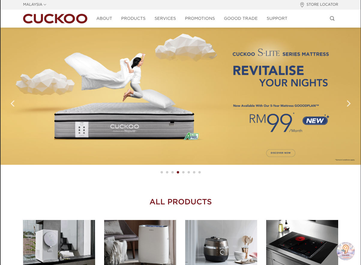 CUCKOO Malaysia – Website Development & Digital Team