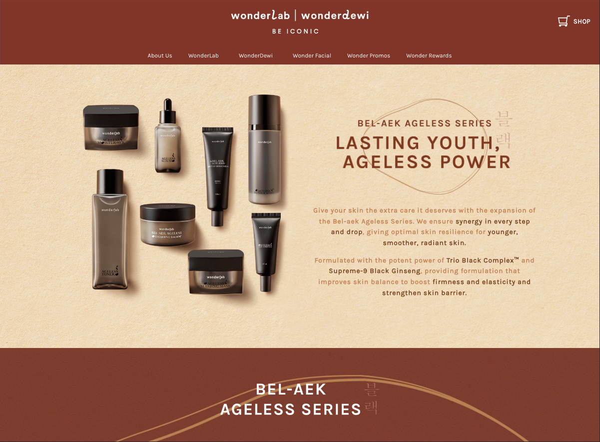 Wonderlab – Beauty Ecommerce Store Design & Development