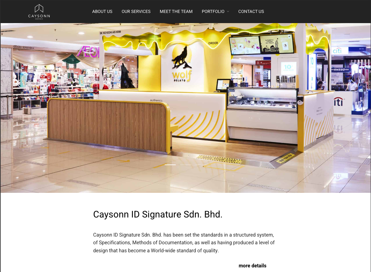 Caysonn ID – Website Development for Interior Design Firm