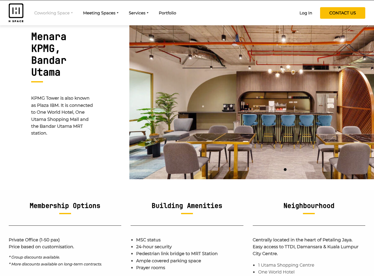 H Space – Member Management System for Coworking Space