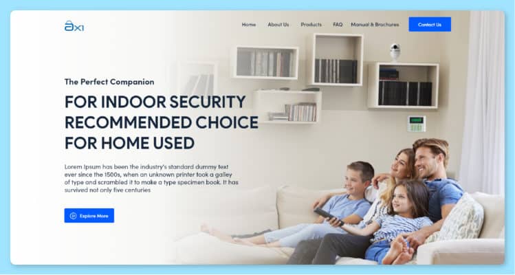 flow digital ecommerce website portfolio in home security