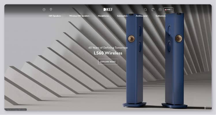 flow digital ecommerce website portfolio in hi-fi and stereo systems