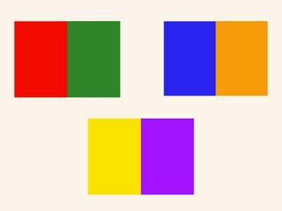 examples of complementary colours