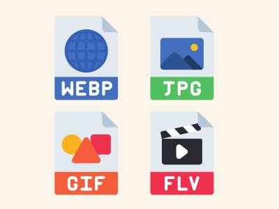 icons of different image file formats