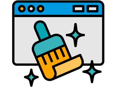website clean design icon