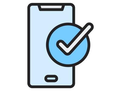 touch friendly smartphone icon