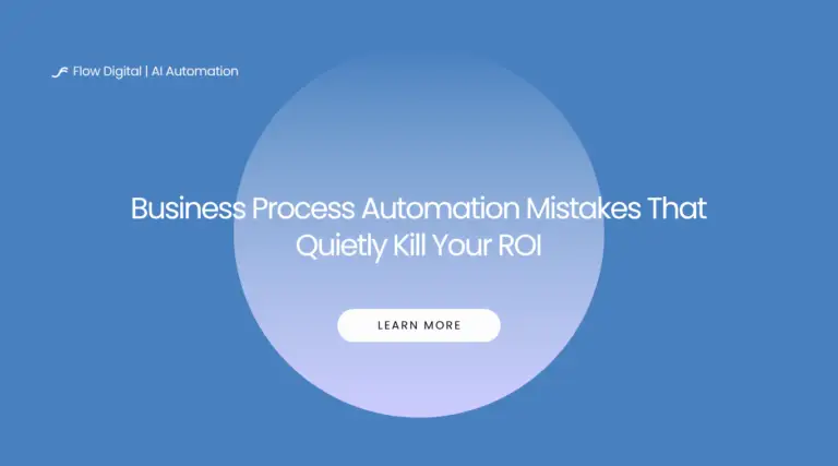 business process automation mistakes